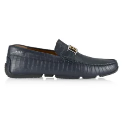 Bally Palan Croc-Embossed Driver Shoes For Men