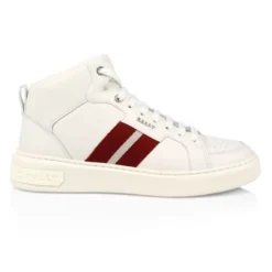 Bally Lift Myles Striped Mid-Top Sneakers For Men