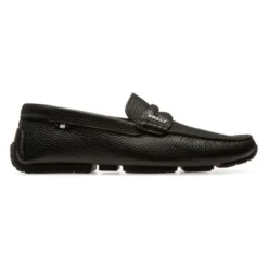 Bally Pebbled Leather Driver Loafers For Men