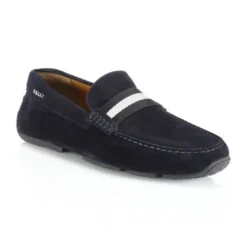 Bally Pearce Suede Drivers For Men Navy
