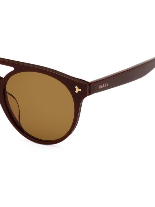 Bally 50MM Plastic Round Sunglasses For Men - Image 3