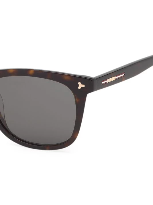 Bally 55MM Tortoiseshell Square Plastic Sunglasses For Men - Image 3