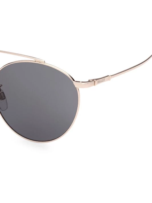 Bally 56MM Metal Round Sunglasses For Men - Image 3