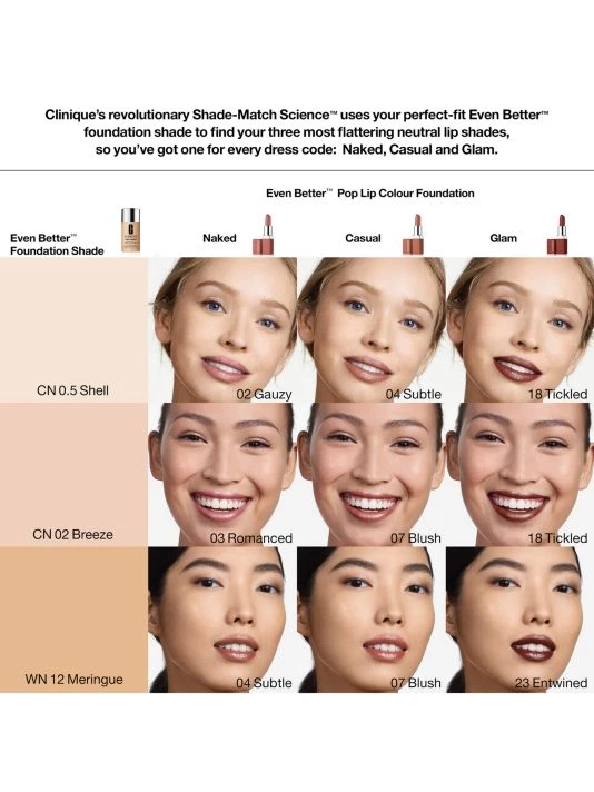 Clinique Even Better Pop™ Lip Color Foundation Lipstick 22 Nuzzle - Image 3