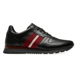 Bally Astel Striped Leather Sneakers For Men