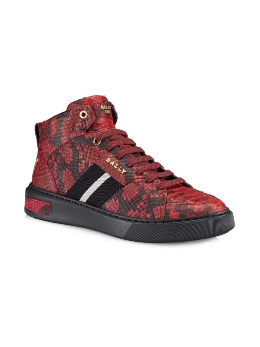 Bally Lift Meson Snakeskin Leather Sneakers For Men - Image 2