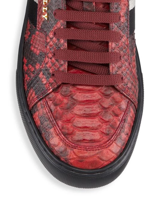 Bally Lift Meson Snakeskin Leather Sneakers For Men - Image 4