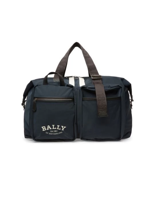 Bally Fesder Leather-Trim Duffle Bag